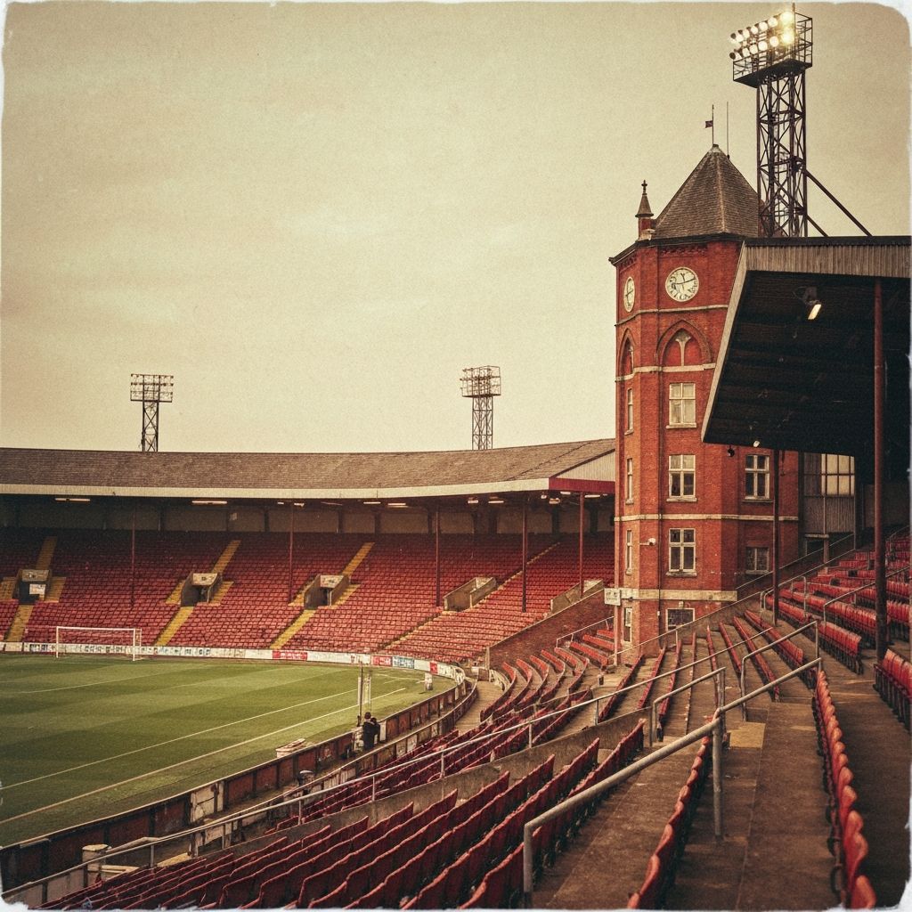 Classic British football stadium
